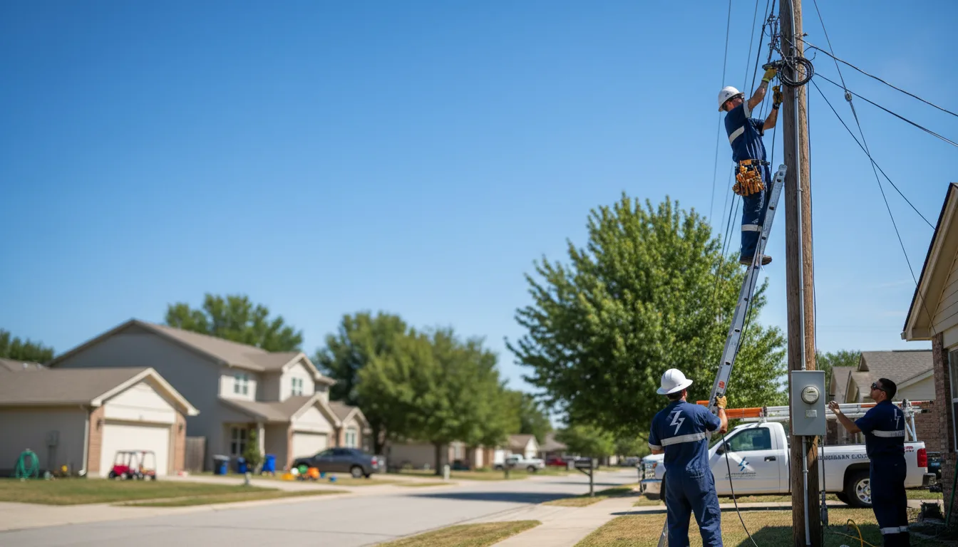 Residential electrician providing installation services in Farley, MO